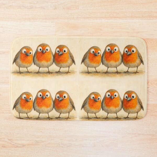 Item preview, Gorgeous Robins ' We 3 RoBiNS ' BY SHiRLeY MacARTHuR designed and sold by Shirley MacArthur Art.