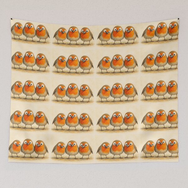 Item preview, Gorgeous Robins ' We 3 RoBiNS ' BY SHiRLeY MacARTHuR designed and sold by Shirley MacArthur Art.