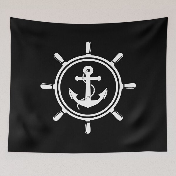 Item preview, Anchor steering wheel white designed and sold by PriebeDesign.