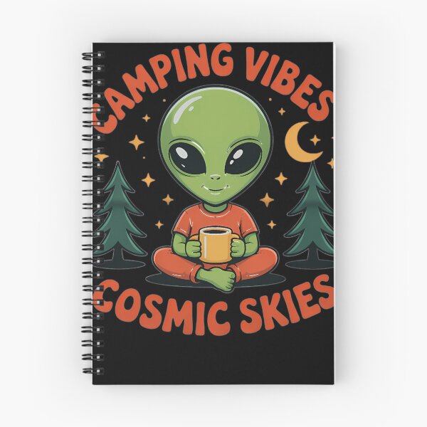 Item preview, Camping Vibes Cosmic Skies Alien Coffee designed and sold by ngosis.