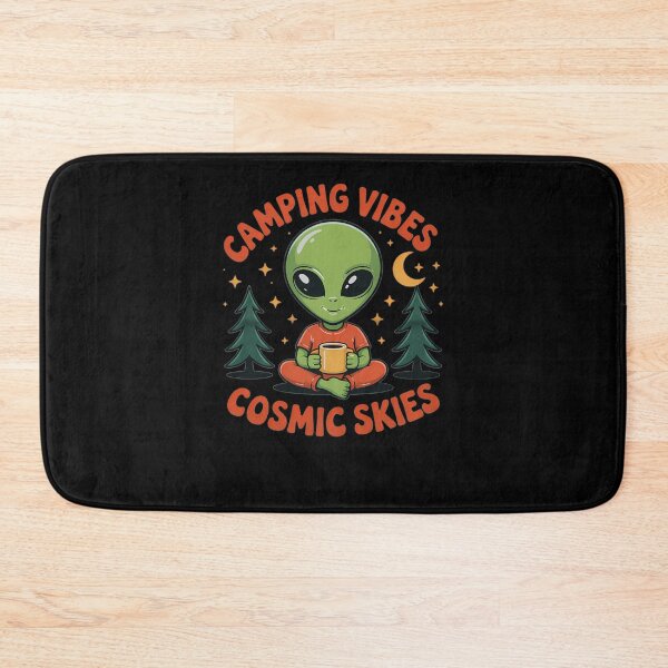 Item preview, Camping Vibes Cosmic Skies Alien Coffee designed and sold by ngosis.