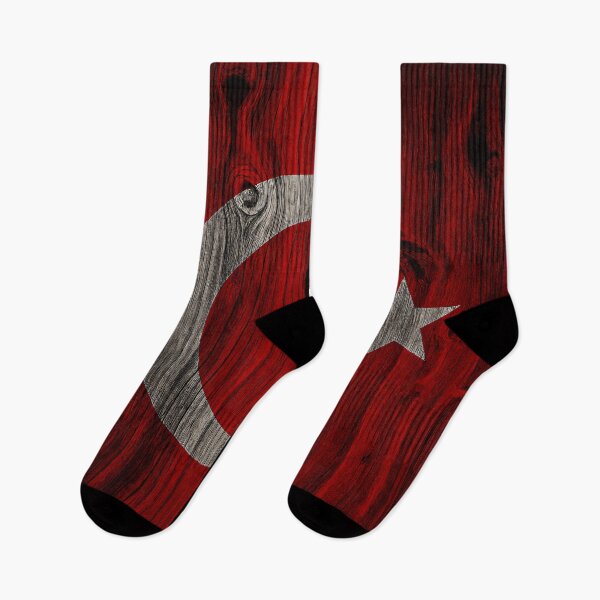 Item preview, Rustic Turkish Flag designed and sold by Kaleidoscope Print.