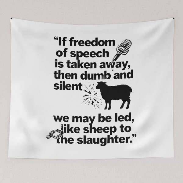 Item preview, Freedom of Speech designed and sold by Uglyandcute.
