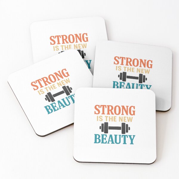 Item preview, Strong Is the New Beauty Motivational Quote designed and sold by Fitnessandyoga.