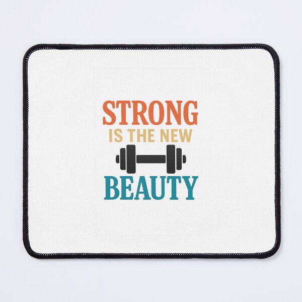 Item preview, Strong Is the New Beauty Motivational Quote designed and sold by Fitnessandyoga.