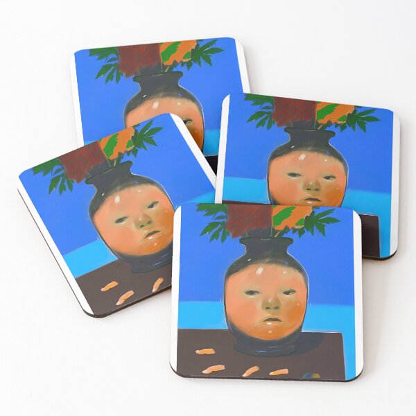 Item preview, Flower Vase With Funny Face designed and sold by POPOMOSEKH.