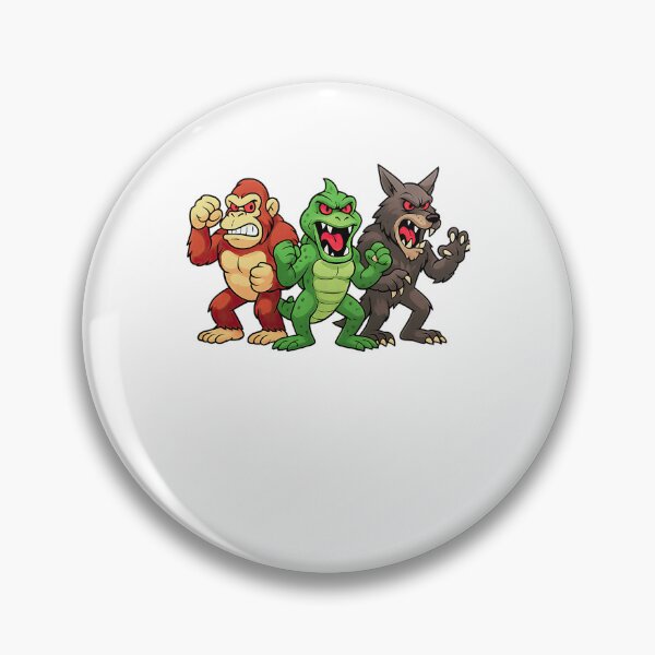 Item preview, Rampage Retro Game Artwork Â€“ George The Gorilla, Lizzie The Lizard & Ralph The Wolf designed and sold by ShopPointLessM.