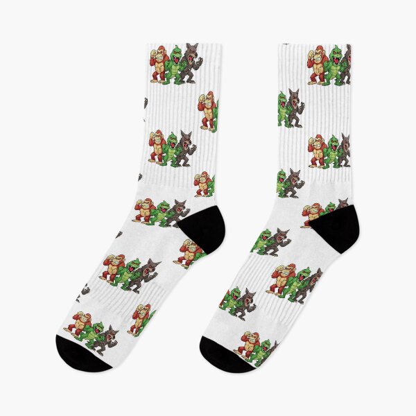 Item preview, Rampage Retro Game Artwork Â€“ George The Gorilla, Lizzie The Lizard & Ralph The Wolf designed and sold by ShopPointLessM.