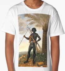 African warrior, by Albert Eckhout (5 of 8) HIGH DEFINITION Long T-Shirt