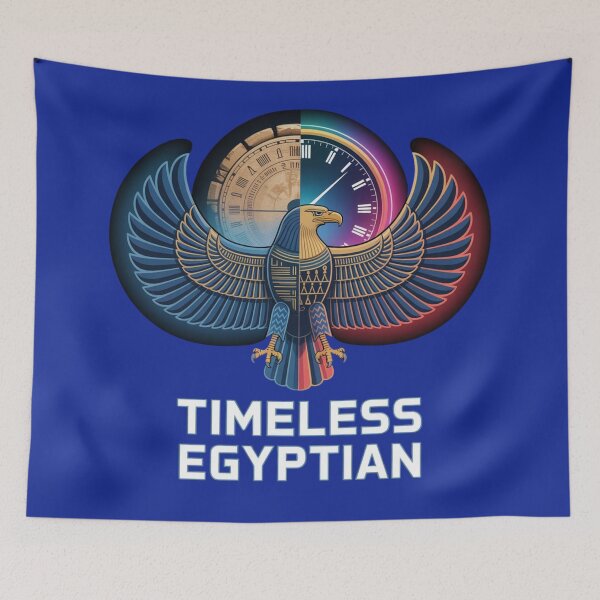 Item preview, Timeless Egyptian Eagle — Ancient Meets Modern Pharaonic Cyber Art designed and sold by Timeless Design.