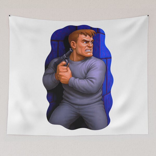 Item preview, Retro 90S FPS Hero Â€“ Classic DOS Shooter Artwork designed and sold by ShopPointLessM.