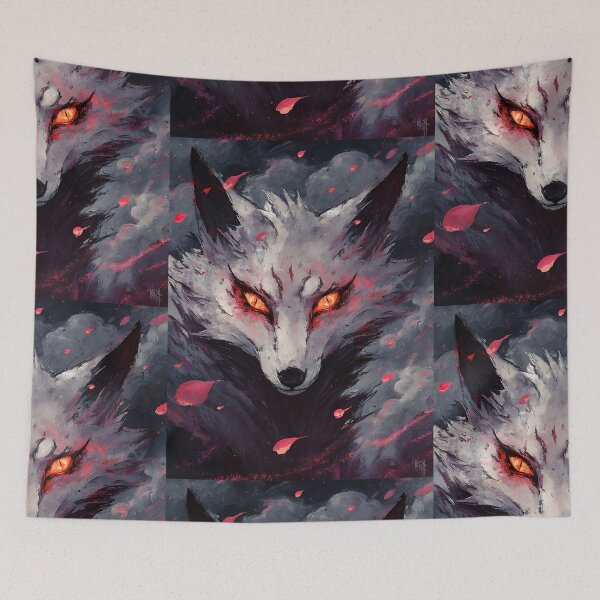 Item preview, Mysterious Japanese Fox Spirit designed and sold by bapupa.