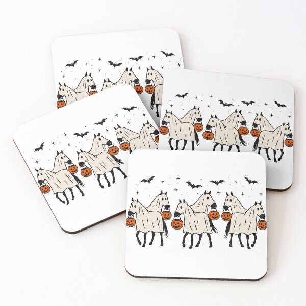 Item preview, Cute Ghost Horses Halloween Trick or Treat Spooky night horse lovers  designed and sold by Micro-dose.