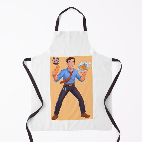 Item preview, Retro Adventure Hero With Bread, Goldfish & Disguise Â€“ Classic 80S Game Art designed and sold by ShopPointLessM.