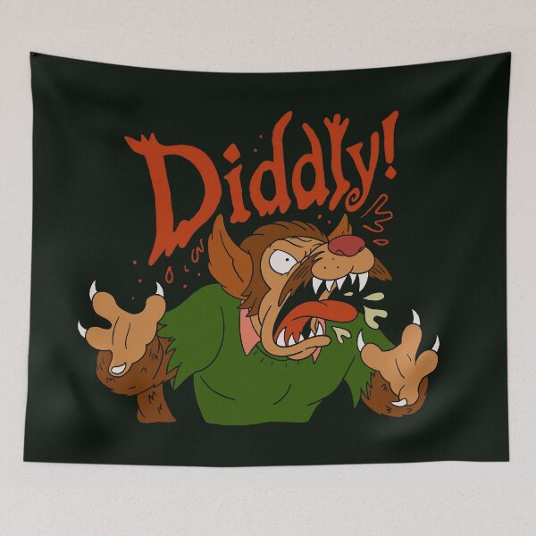 Item preview, Ned Flanders werewolf diddly! The Simpsons Halloween horror designed and sold by Durreetos.