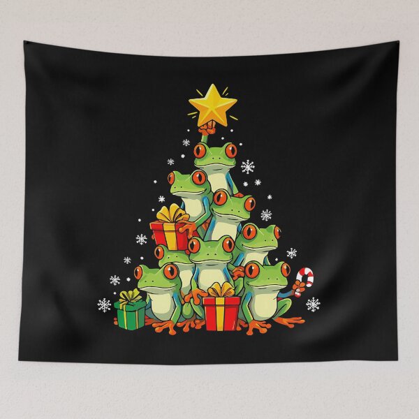 Item preview, Red Eyed Tree Frog Christmas Tree Lights - Funny Frog Xmas Tree Lover Gift designed and sold by NakitaHalbe.