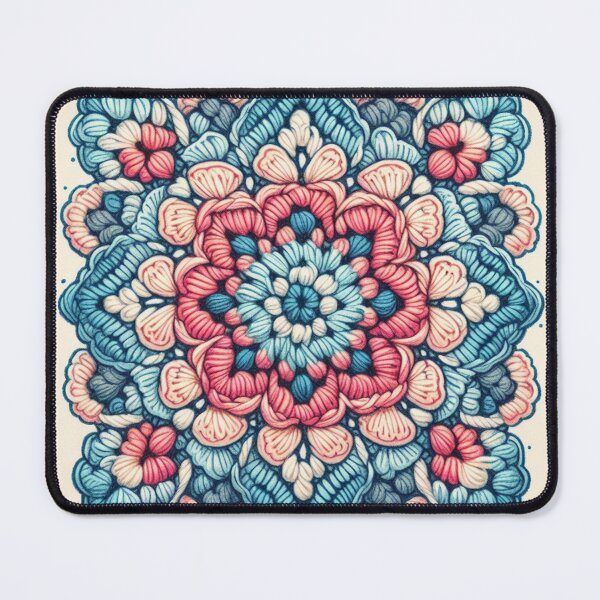 Item preview, Pink and blue crochet granny square drawing designed and sold by Ponted.