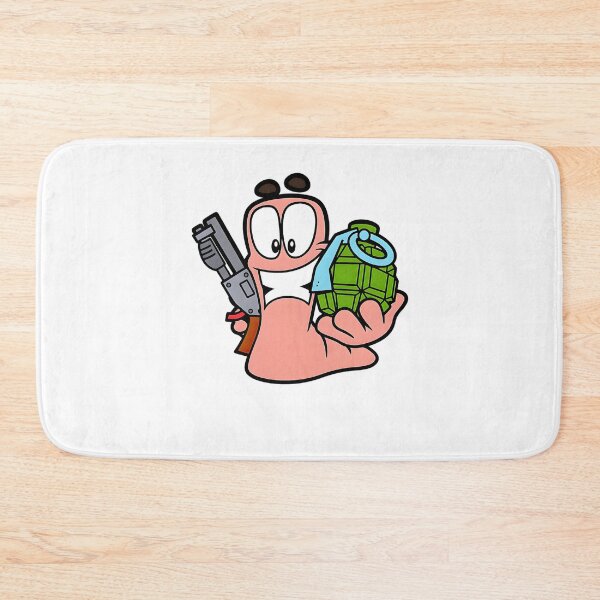 Item preview, Retro Cartoon Battle Worm Â€“ Explosive Turn-Based Strategy Gaming designed and sold by ShopPointLessM.