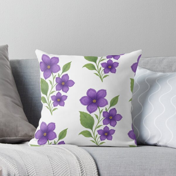 Item preview, Violet Flower Watercolor Art designed and sold by BrushAndBreathe.