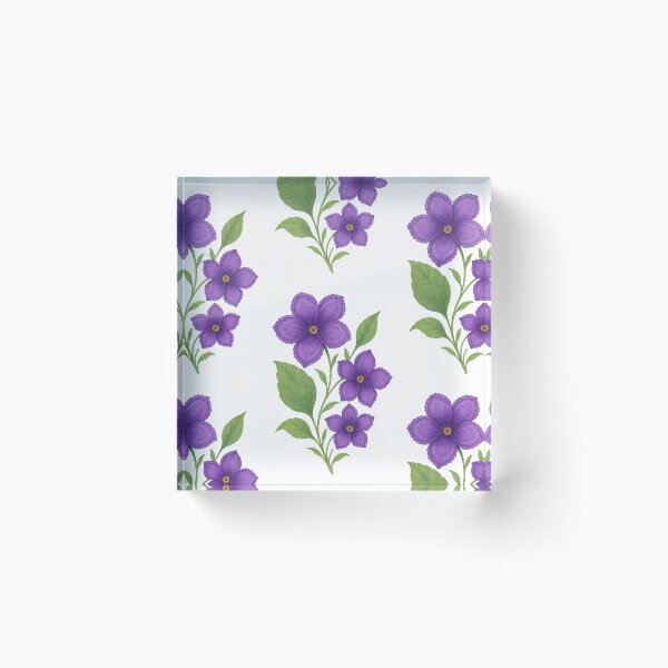 Item preview, Violet Flower Watercolor Art designed and sold by BrushAndBreathe.