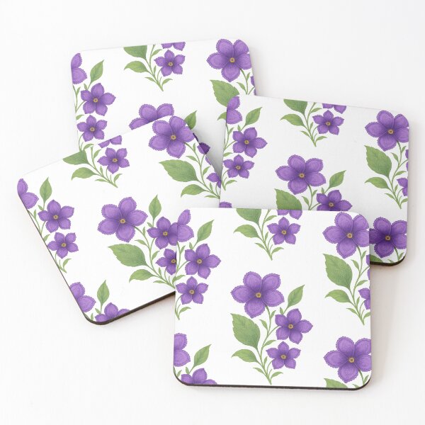 Item preview, Violet Flower Watercolor Art designed and sold by BrushAndBreathe.