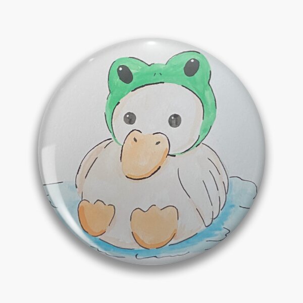 Item preview, Duck in froggie hat watercolour designed and sold by Bugbotherer30.