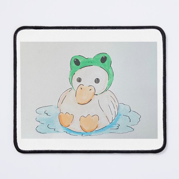 Item preview, Duck in froggie hat watercolour designed and sold by Bugbotherer30.