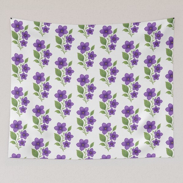 Item preview, Violet Flower Watercolor Art designed and sold by BrushAndBreathe.