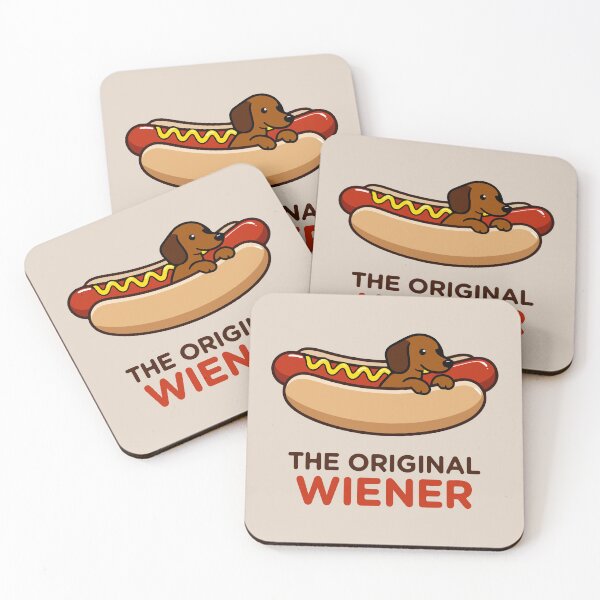 Item preview, The Original Wiener | Funny Dachshund Hot Dog Art | Playful Dog Design designed and sold by pick-o-print.