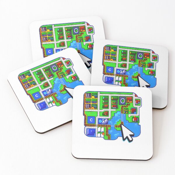 Item preview, Retro City Builder Map Â€“ Classic Amiga Computer Game Artwork designed and sold by ShopPointLessM.