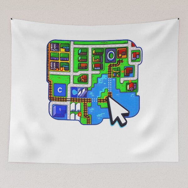 Item preview, Retro City Builder Map Â€“ Classic Amiga Computer Game Artwork designed and sold by ShopPointLessM.