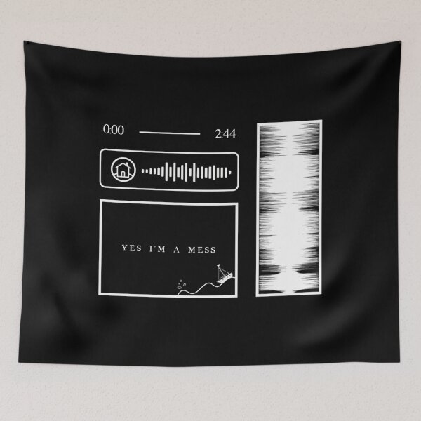 Item preview,  Yes I'M A Mess Audio Graphics (Wspotify Code) designed and sold by ANNACUNNAGIN.