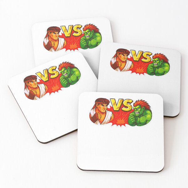 Item preview, Retro Fighting Game Tribute Â€“ Ryu Vs Blanka Inspired Artwork designed and sold by ShopPointLessM.