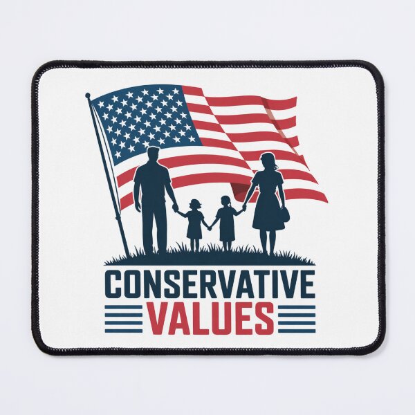 Item preview, Conservative Values – Retro Family Flag Design designed and sold by Okada's t-shirts & accessories.