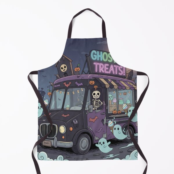 Item preview, Ghosty Treats Halloween Ice Cream Truck - Spooky Sweet Desserts designed and sold by Ayshopcog.