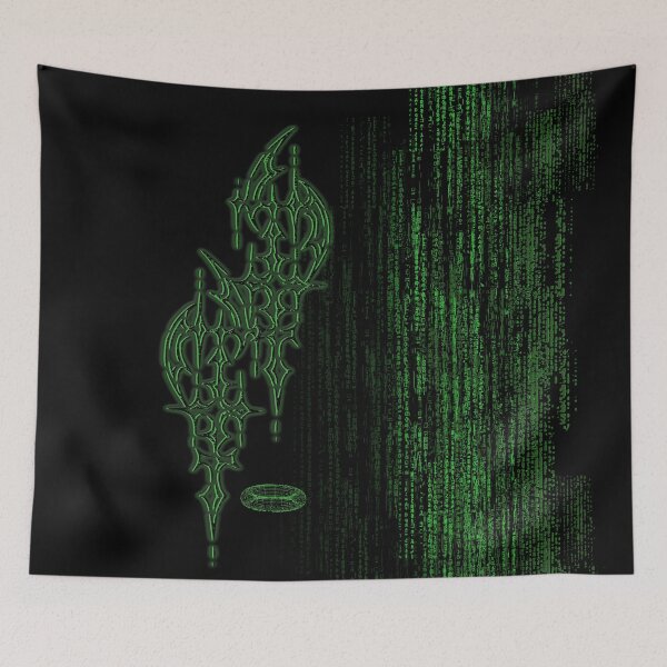 Item preview, Cyber sigilism triball & green code rain designed and sold by Dziabacz13.
