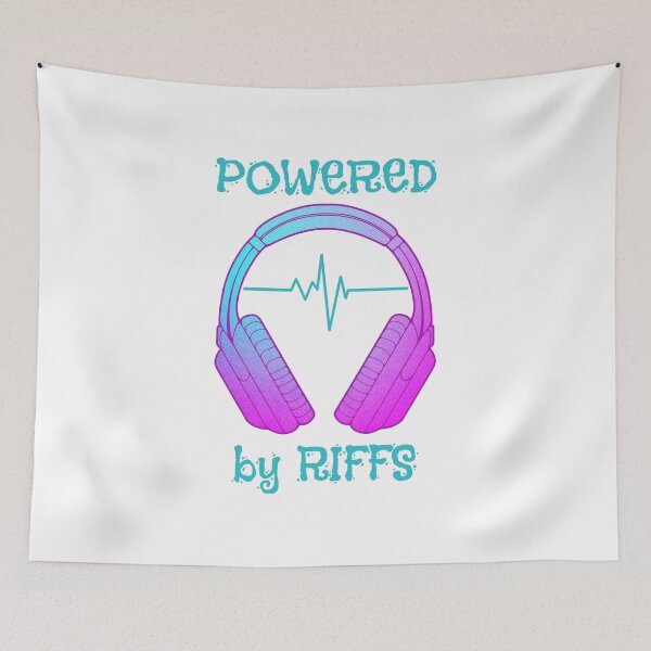 Item preview, Headphones | Powered By Riffs designed and sold by ObsidianDaz.