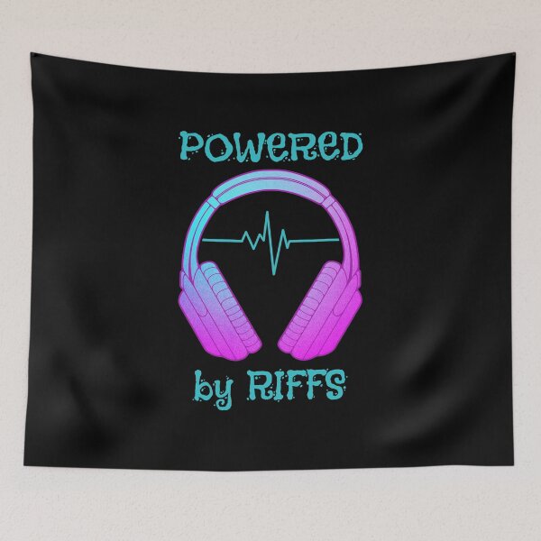 Item preview, Headphones | Powered By Riffs designed and sold by ObsidianDaz.