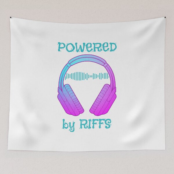 Item preview, Headphones | Powered By Riffs designed and sold by ObsidianDaz.