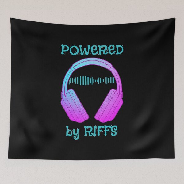 Item preview, Headphones | Powered By Riffs designed and sold by ObsidianDaz.