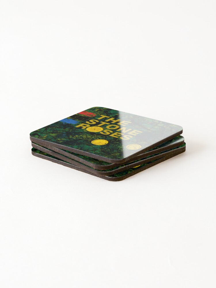 Thumbnail 4 of 5, Coasters (Set of 4), Stone Roses designed and sold by CHRISTOLLAZO.