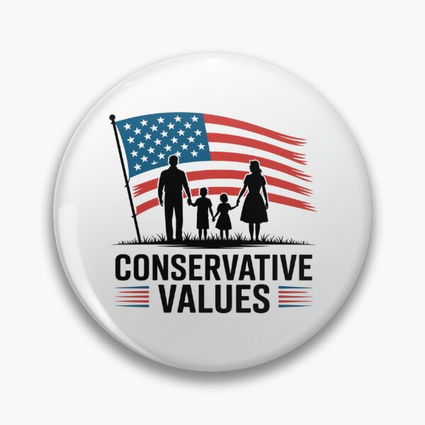 Item preview, Conservative Values – Retro Family Flag Design designed and sold by Okada's t-shirts & accessories.