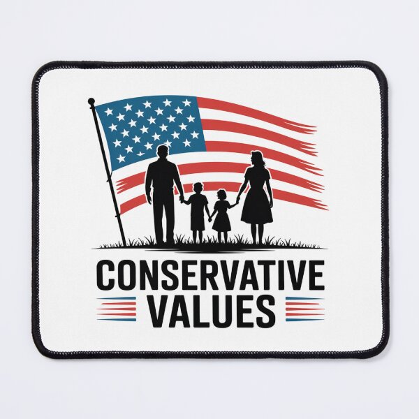Item preview, Conservative Values – Retro Family Flag Design designed and sold by Okada's t-shirts & accessories.