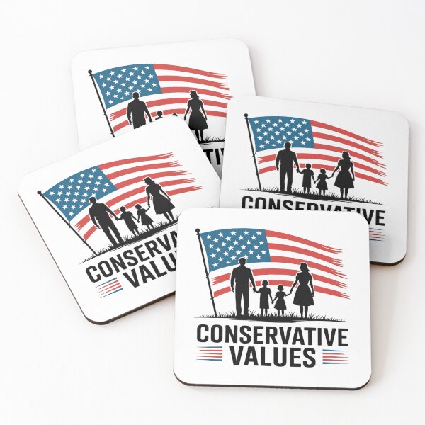 Item preview, Conservative Values – Retro Family Flag Design designed and sold by Okada's t-shirts & accessories.