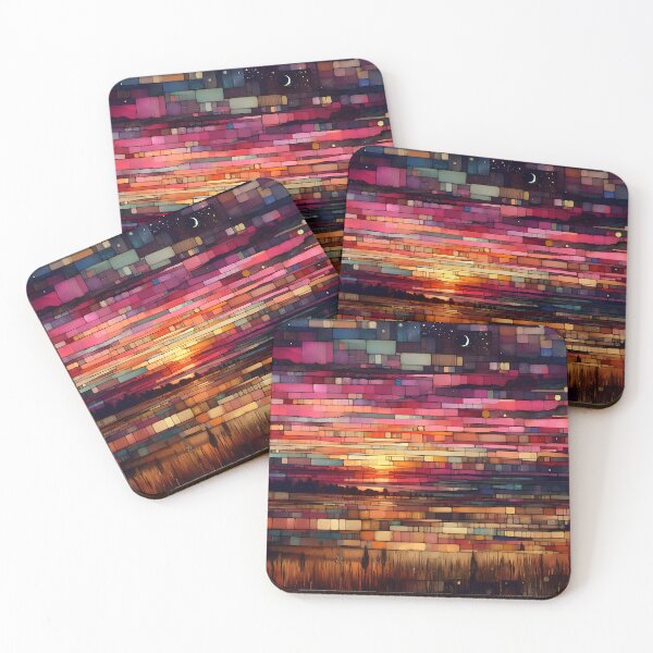 Item preview, Nebraskan Nights | Sunset & Starlit Prairie Sky designed and sold by Stoneflower-Art.