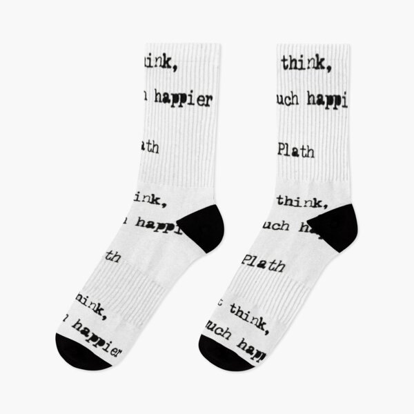 Item preview, If I didn’t think, I’d be much happier | Sylvia Plath quote | The Bell Jar designed and sold by Oqueartecura.