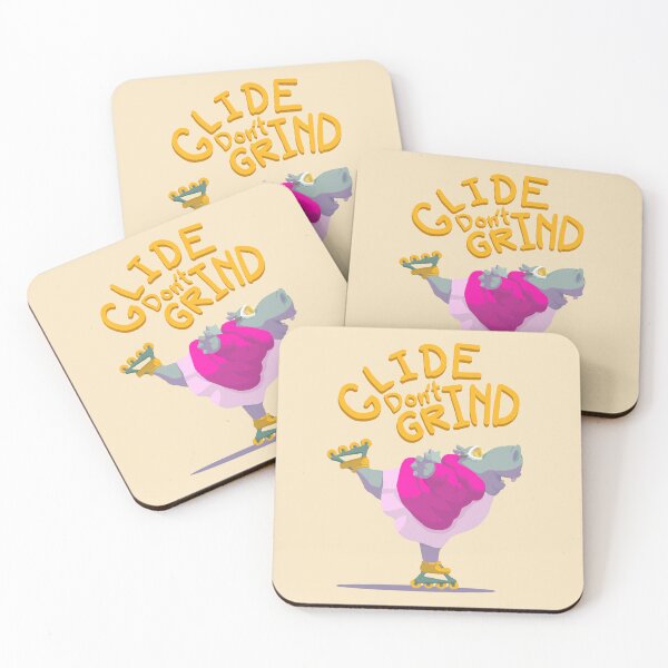 Item preview, Glide, Don't Grind. Kawaii animal sports. Cute animal design designed and sold by cloverimprint.