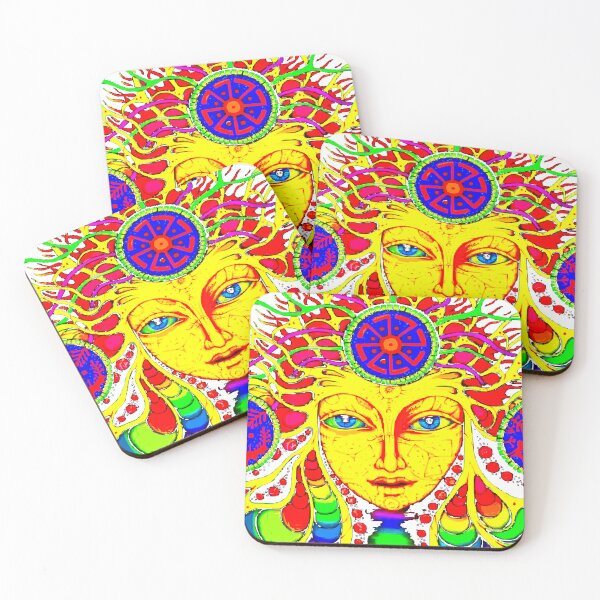 Item preview, Psychedelic Cosmic Goddess | Trippy Visionary Art Poster designed and sold by Dhirendra Rajpurohit.