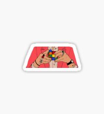 Harry styles hands rubix cube Sticker