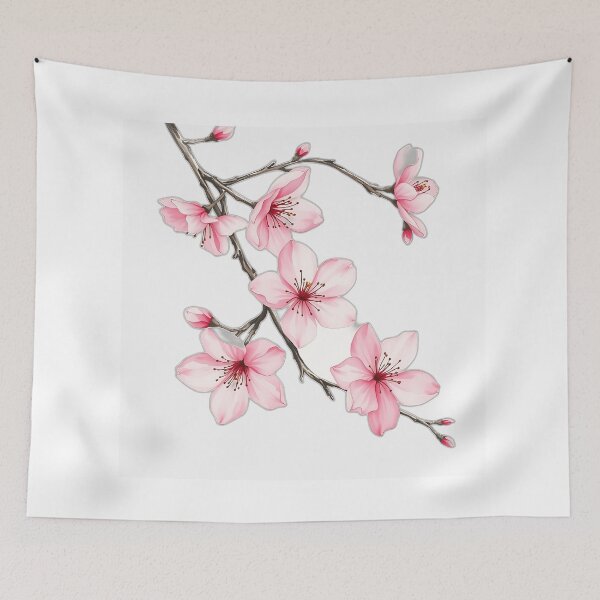 Item preview, Watercolor Cherry Blossoms in Pink designed and sold by sharon1210.